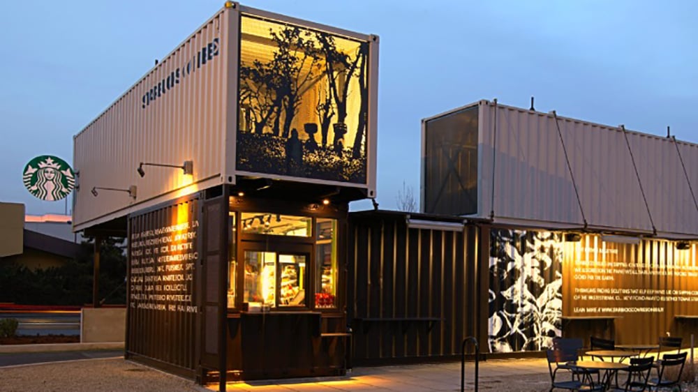 Starbucks Shipping Container Store