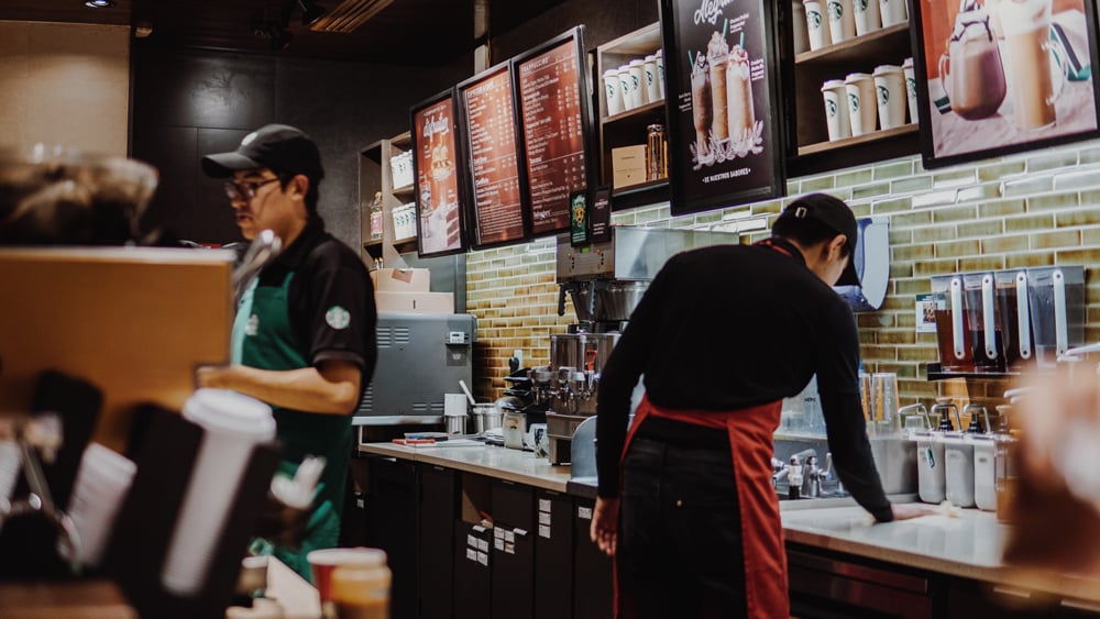 Starbucks-diffrerent-production-lines
